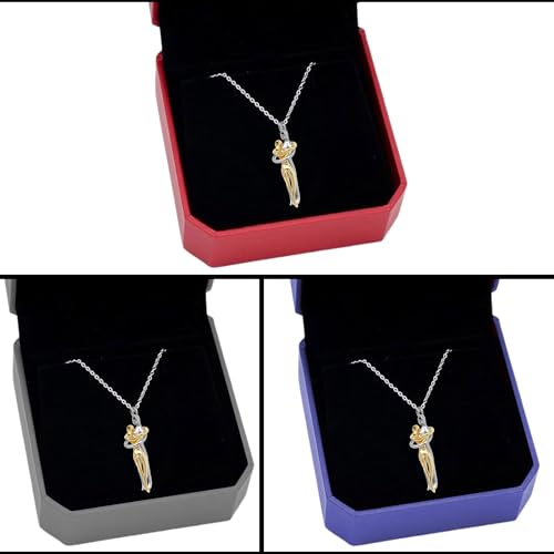 S925 Sterling Silver Couple Hug Necklace - With Ready To Gift Box & Self Writng Note For Your Partner- Birthday/Valentine's Day Gift For Couples - Premium Quality Craftmanship2