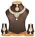 Touchstone Indian Bollywood Contemporary Fabulous Style Definition Rhinestone Designer Jewelry Wedding Necklace Set In Gold Tone For Women