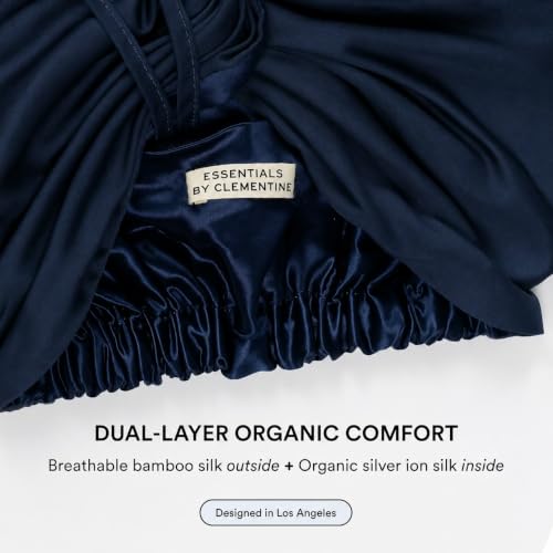 Image of Mulberry Silk Sleep Bonnet by Clementine Essentials, Wrap Style