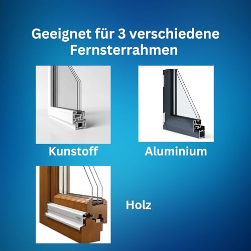 FALLENHELD Fliegengitter für Fenster 130x150 cm 2er Set in Weiß I Insektenschutz mit selbstklebendem Klettband I einfache Montage ohne Bohren