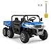 24V Ride on Dump Truck for Kids, 2 Seater Ride on Cars with Auto-Lifting Bed, Shovel,4x75w Motors, Music, LED Light, Parent Remote Control & 6 Wheels,Perfect Ride on Truck Gift for Boys Girls