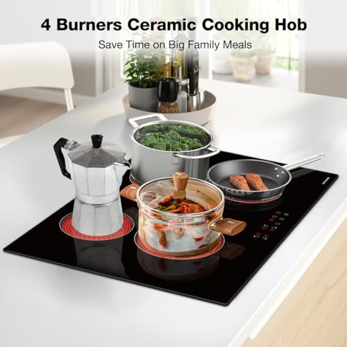 Thermomate 4 Burners Electric Cooktop, 30 Inch Built In