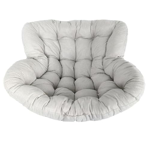 Chaise à bascule inclinable en rotin avec rembourrage épais doux