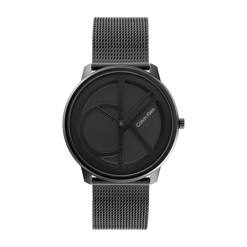 Image of Calvin Klein Women's CK Iconic - 35mm 2H Quartz Watch - Stainless Steel Mesh Bracelet - Water Resistance 30 Meters - Premium Fashion Timepiece for Everyday Style - Gift for Her