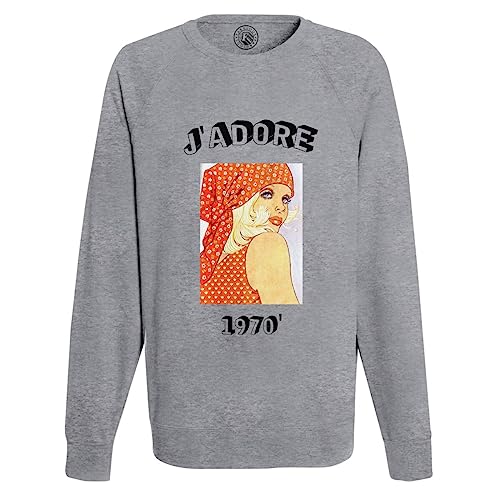 Sweat J'adore 1970 Vintage Homme : Le Cadeau Années 70 Rétro Idéal