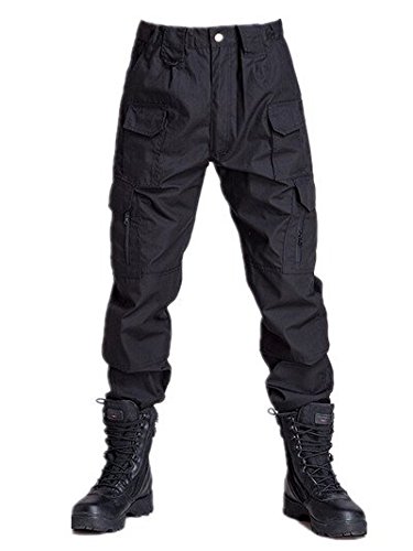 Pantalon homme séchage rapide noir taille XL anti transpiration à poches cargo fonctionnelles