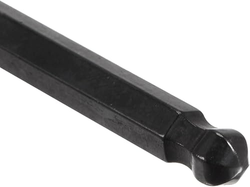 Miniatura 4 de uxcell Llave hexagonal de extremo de bola de 0.236 in, herramienta de reparación CR-V de brazo largo en forma de L, negro
