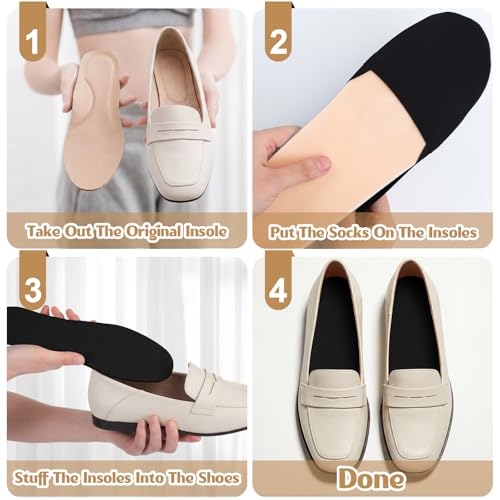 8 pares de cubreplantillas invisibles para mujer ultra finas miniatura 2
