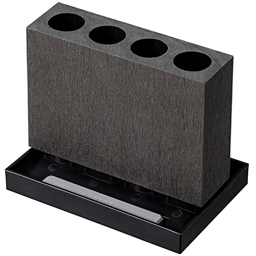 アネスティカンパニー 傘立て グレー 幅17cm×奥行11.5cm×高さ14cm karari 珪藻土 アンブレラスタンド スリム 4本用 吸水 玄関 省スペース 収納 HO2130