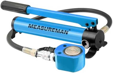 MEASUREMAN CP-180 Manual Hydraulic Hand Pump, Compact Single-Acting Pump with Ultra-Thin 20T Hydraulic Jack