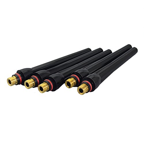 Image of RIVERWELD TIG Welding Back Cap 57Y02 Long for WP 17 18 26 Torch 5pcs | Fit QQ300 PTA DB SR WP 17 18 26 TIG Welding Torch