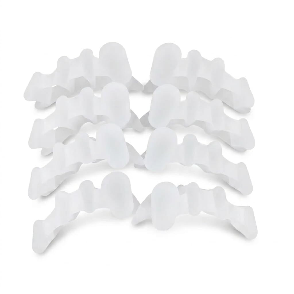 8 Stück Weicher Zehenspreizer aus Silikon, Zehenspreizer Silikon, Gel-Zehenspreizer, Zehenstrecker für alle Zehen für täglichen Gebrauch in Schuhen, Hallux Valgus Zehentrenner