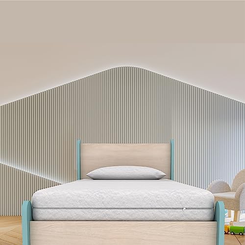 Image of Smartsters Reversible Flip Mattress for Kids | White Chocolate | Rectangle | Single Bed Size 6 | Mattress Single Bed Pure Cotton for Bedroom or Sofa