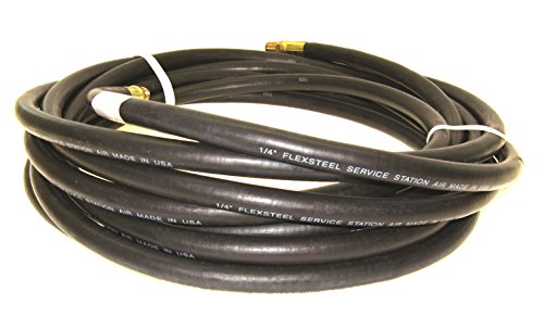 Image of Continental Service Station Red EPDM Multipurpose Air Hose, 3 /8 inch ID x 50' Length Reel, 250 PSI Max Working Pressure, 1 /4 inch Male x Male Brass NPT Fittings