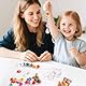 BOFUNX 5 Set Kinder Sonnenfänger Bastelset, Kristall Sonnenfänger + Sonnenblumen Perlen Bunt Rund Silikon Perlen + Organzasäckchen, Kindergeburtstag Basteln Kinder Geschenke Fenster Home Gartendeko