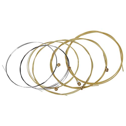optique Lot de 6 cordes en métal pour guitare acoustique 1 m 1 m - Les Beatles, Paul McCartney, John Lennon, RIngo Starr, George Harrison optique Lot de 6 cordes en métal pour guitare acoustique 1 m 1 m – Image 3