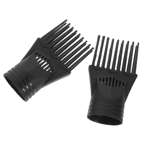 FOMIYES 2pcs Hair Dryer Comb Attachment Premium Nozzle for Quick Drying Uniform Heat Distribution Reduces Hair Damage Compatible with All Blow Dryers for Straightening and Styling
