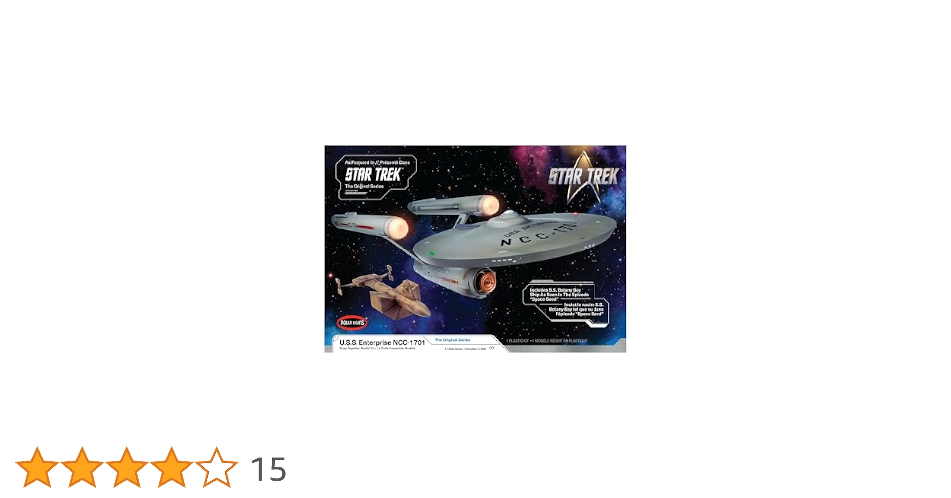 スタートレック エンタープライズ スペースシード版 1/1000 ポーラーライツ スタートレック エンタープライズ スペースシード版 1/1000