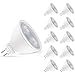 Produktbild MR16 GU5.3 LED Lampe,Defurhome 5W Ersatz für 50W Halogenlampen, 450LM, Warmweiß,AC/DC 12V, mit GU5.3-Sockel,LED Spot, LED-Reflektorlampe, LED Leuchtmittel, Nicht Dimmbar,10er-Pack