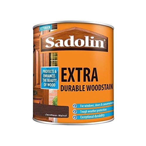 Sadolin EXTRA WOODSTAIN (YELLOW TIN) 1lt - Jacobean Walnut