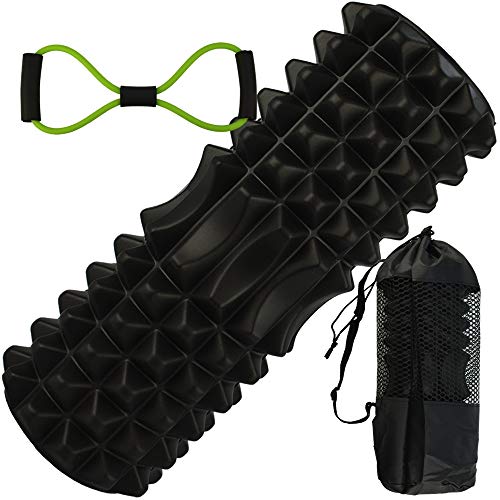 Rolo De Liberação Miofascial Massageador Yoga Preto CBRN15689
