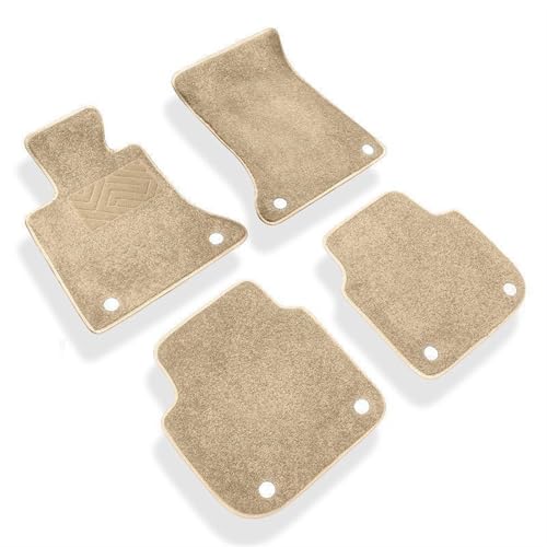 Tapis de voiture moquette sur mesure beige pour éliminer l'usure du sol sur A4L A6L Q5 Q7