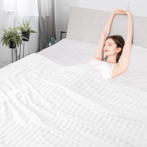 Elegear Revolutionary Cooling Blanket Twin, Absorbs Heat to Keep Body Cool for Night Sweats, Double Sided Arc-Chill3.0 Cool Fiber Q-Max>0.5, Lightweight Summer Cold Blankets Sleeping 59" x 79"