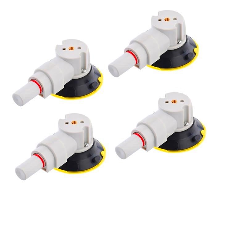 ZUOS 3" Mounting Vacuum Suction Cup with 1/4"-20 Female Thread, Small Hand Pump Glass Sucker for Car Camera (3" Suction Cup(4 Pack))