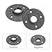 uxcell 2 Pack Industrial Pipe Floor Flange, Iron Pipe Fittings, 3/4 Inch Threaded Flange for DIY Project/Furniture/Shelving Decoration Black