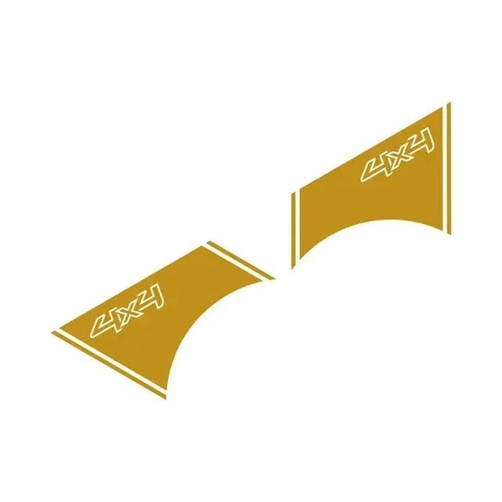 Trunk Side Vinyl Decor Stickers Side Door Vehicle Body Decoration(Gold)
