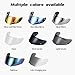 Lumfeerix For Hjc I90 Motorcycle Helemt Visors Replacement for Hj-33 Gold Mirror Visor Light Smoke (Dark Smoke)