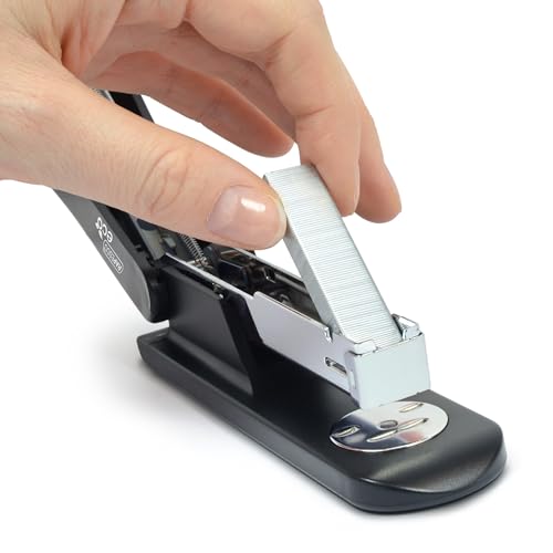 Rapesco 1756 Business Pack: 4 ECO Half Strip Staplers and 4 Boxes of 1000 26/6mm Staples, 20 Sheet Capacity, Black - 5