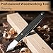 Marking Knife - 5CR15 High Carbon Steel Woodworking Scribing Knife, Double Beveled Blade with Wooden Handle, Leather Sheath Included - Wood Scribe Tool for Carving, Ideal Gifts for Men, Precision Tool