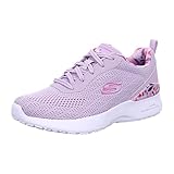 Flexible Traktions-Laufsohle Skechers Damen Skech-AIR Dynamight Sneaker, Lavender Mesh/Multi Trim, 40 EU