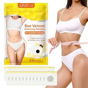 Afslankpleisters, bijengiftpleister om af te vallen, lymfatische drainage afslankpatch, snel vetverbrander – afslankpleister voor bierbuik, buikvet taille, emmer taille