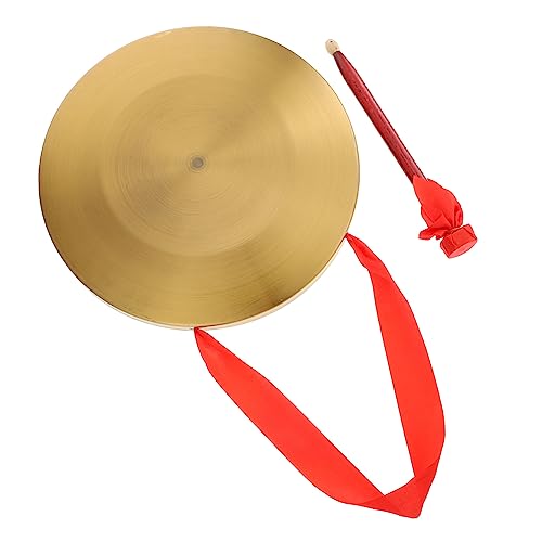 OFFSCH 1Set Hand Gong Percussion Instrument for School Festival Party Durable Design Smooth Edges for Company Openings and Celebrations