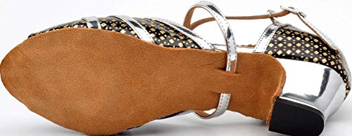 Chaussures de danse latine pour femme argenté brillant taille 41.5 EU - 4