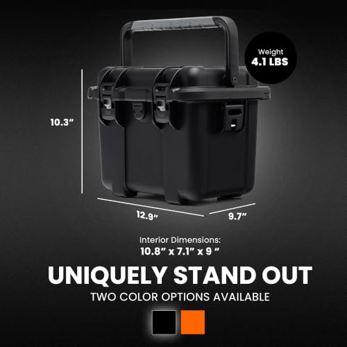Image of NANUK T20 Waterproof Camera Case Hard Shell with Cubed Foam (11L) - Dustproof, Impact Resistant NK-7 Resin - For Camera, Drone & Sensitive Equipment - Compact Travel Case (12.9 inchx 9.7 inchx 10.3 inch) - Black