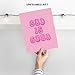 Pink Preppy Christian Wall Decor - God is Good Aesthetic Wall Decor for Women, Woman, Teen Girls - Vintage Retro Religious Gifts - Funky Chic Home Print Trendy Stuff - 70s Cute Bedroom God Art