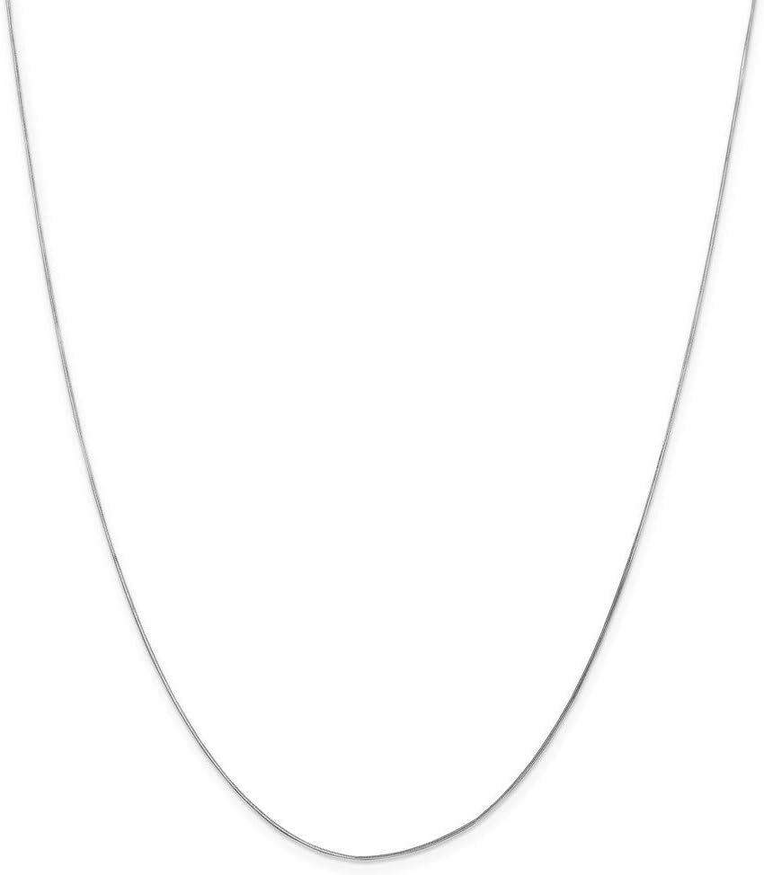 14k Gold Ocatagonal Snake Chain Jewelry Gifts for Women in White Gold Choice of Lengths 16 18 20 24 30 and 0.7mm 0.8mm
