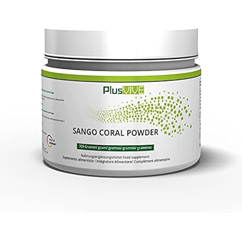 Plusvive Sango Coral Powder, Pure Quality from Okinawa, 300g, 20% Calcium and 10% Magnesium Cover