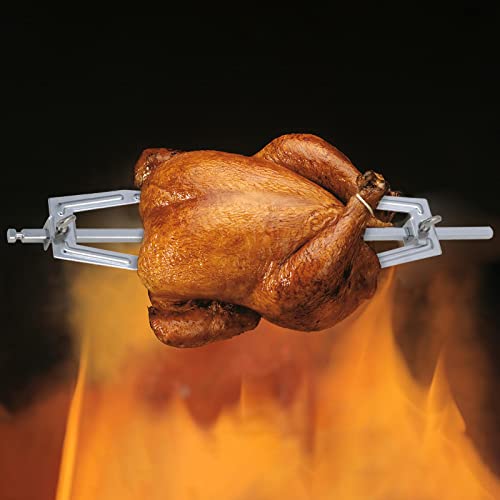 FAKEME Garfo giratório para churrasco com frango, fritadeira a ar, forquilha de substituição para co