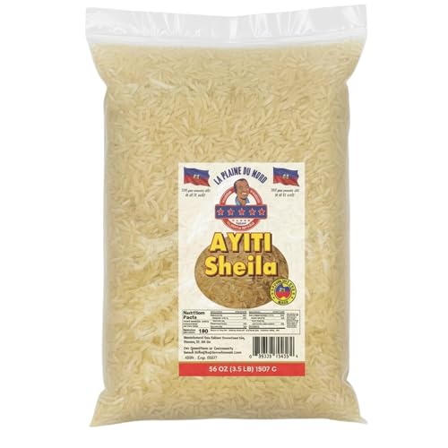 La Plaine Du Nord A YITI Sheila Golden Rice | Premium Quality Haitian Rice | Naturally Gluten-Free and Non-GMO | Delicious, Long Grain, Aromatic, Original Taste | Ideal for Daily Healthy Cooking (56 oz - Bag)