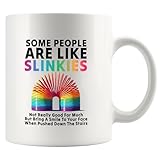 Panvola Some People Are Like Slinkies Sarcastic Gifts To Coworkers Friends Classmates Cool Person Gifts Sarcasm Ceramic Mug 11 oz White