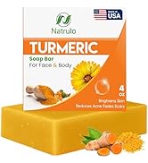 Herblov Turmeric Soap Bar for Face & Body – Natural Turmeric Skin Soap Wash for Dark Spots, Intim...