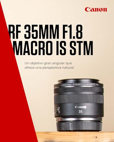 Image of Canon RF 35mm F1.8 is Macro STM Lens | Fast Wide-Angle Prime Lens | 5-Stop Image stabilisation, 1:2 Macro, Compatible with All Canon EOS R Series Cameras
