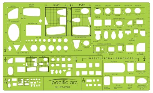 Image of Pacific Arc Template: Plumbing Plan Views 1 /4, 1 /8, 1 /16
