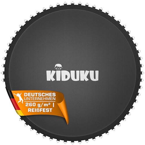 KIDUKU® Trampolin Sprungtuch Ø 244 305 366 427 cm | Ersatz Sprungmatte 48-96 Ösen UV-Beständig...