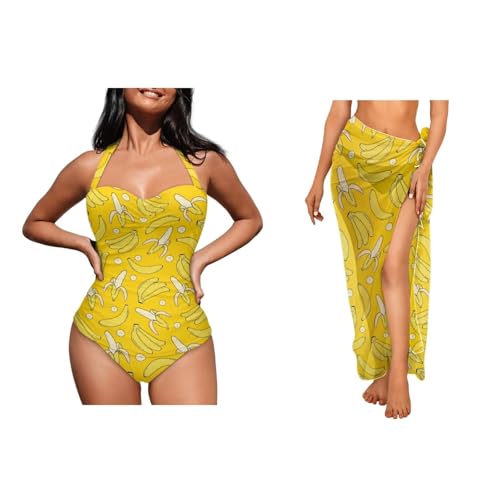 Womens One-Piece Swimsuits with Cover Up Wrap Skirt Tummy Control Swimwear Plus Size Bathing Suit 2X Monokini2