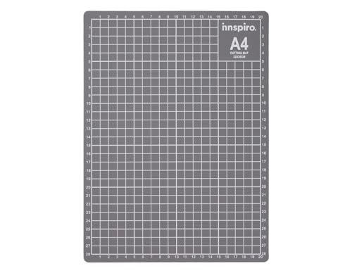 INNSPIRO - INNSPIRO Base de coupe A4 − 22x30cm. Tapis de coupe auto-cicatrisant. Pour écrire, dessiner, estamper et couper. Protection des surfaces de travaiur couper les matériaux avec un cutterl. Parfait po
